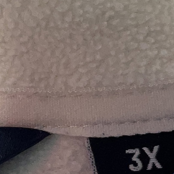 Lands' End Fleece Mock Neck Quarter Zip Fair Isle Dress Plus  Size 3X 24W 26W - Picture 6 of 9